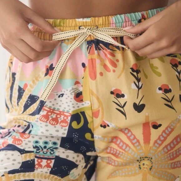 Alessandro Florio for Anthropologie Wide-Leg Flannel Pajama Bottoms (NEW) - Picture 3 of 3